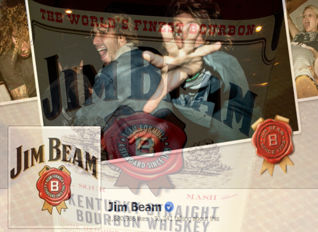 'Every day, we think about how to create memorable moments & experiences that people want to talk about and share' (Jason Miller, Jim Beam social content manager)
