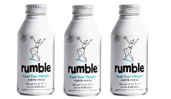 Rumble, a line of natural shakes, is launching in the US in Alumi-Tek aluminum bottles from Ball.