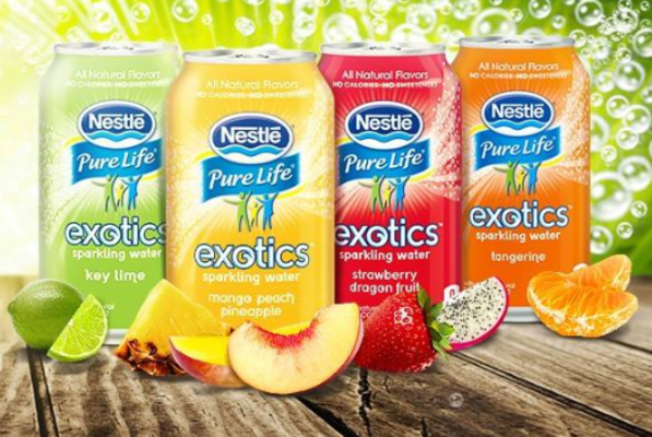 Nestle Pure Life Exotics...Seeking to entice all health-conscious soda drinkers across America