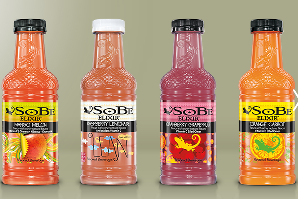PepsiCo's SoBe Elixir Orange Cream (pictured right) was one of the brands cited in the initial Friends of the Earth report (Joshua Ommen)