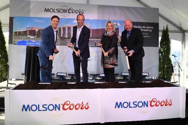 Molson Coors to construct its most modern brewing site in Canada