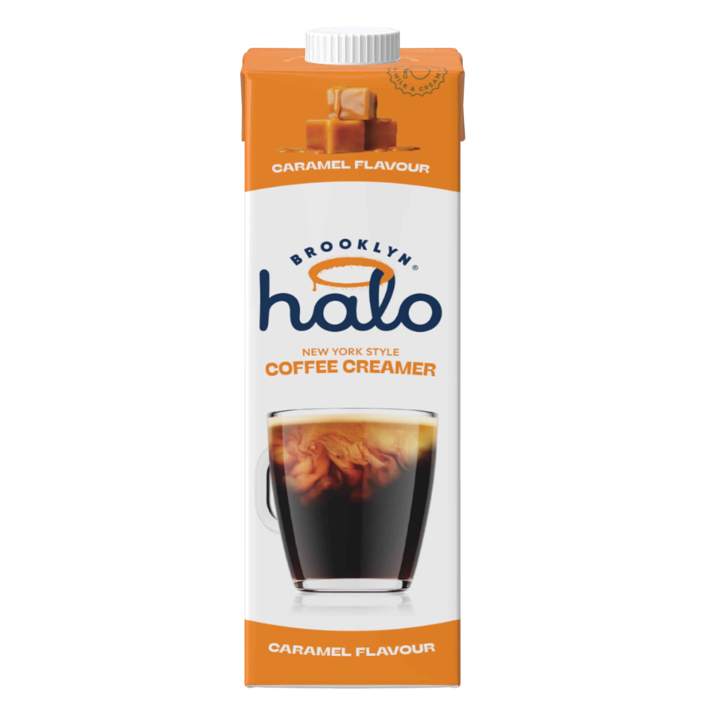 Brooklyn Halo flavoured coffee creamers.