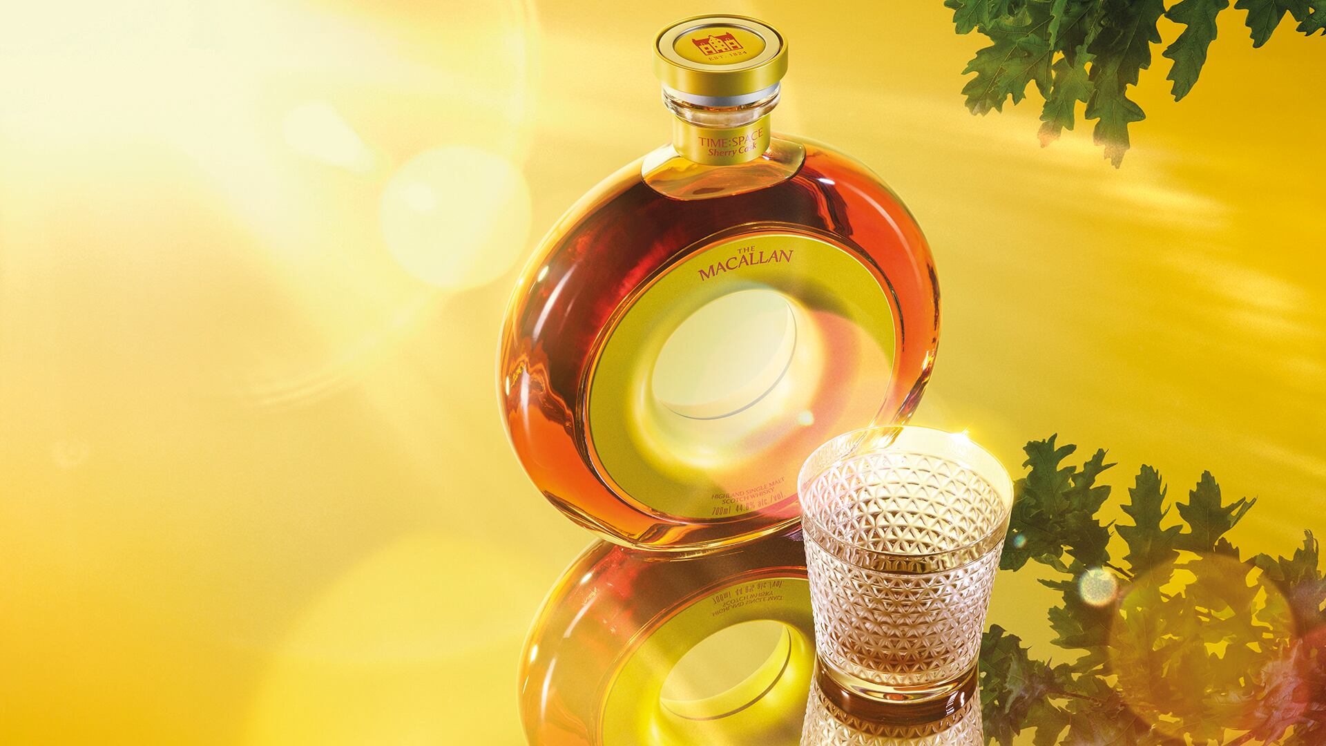 The Macallan TIME : SPACE Sherry Cask 20-year-old single malt whisky.