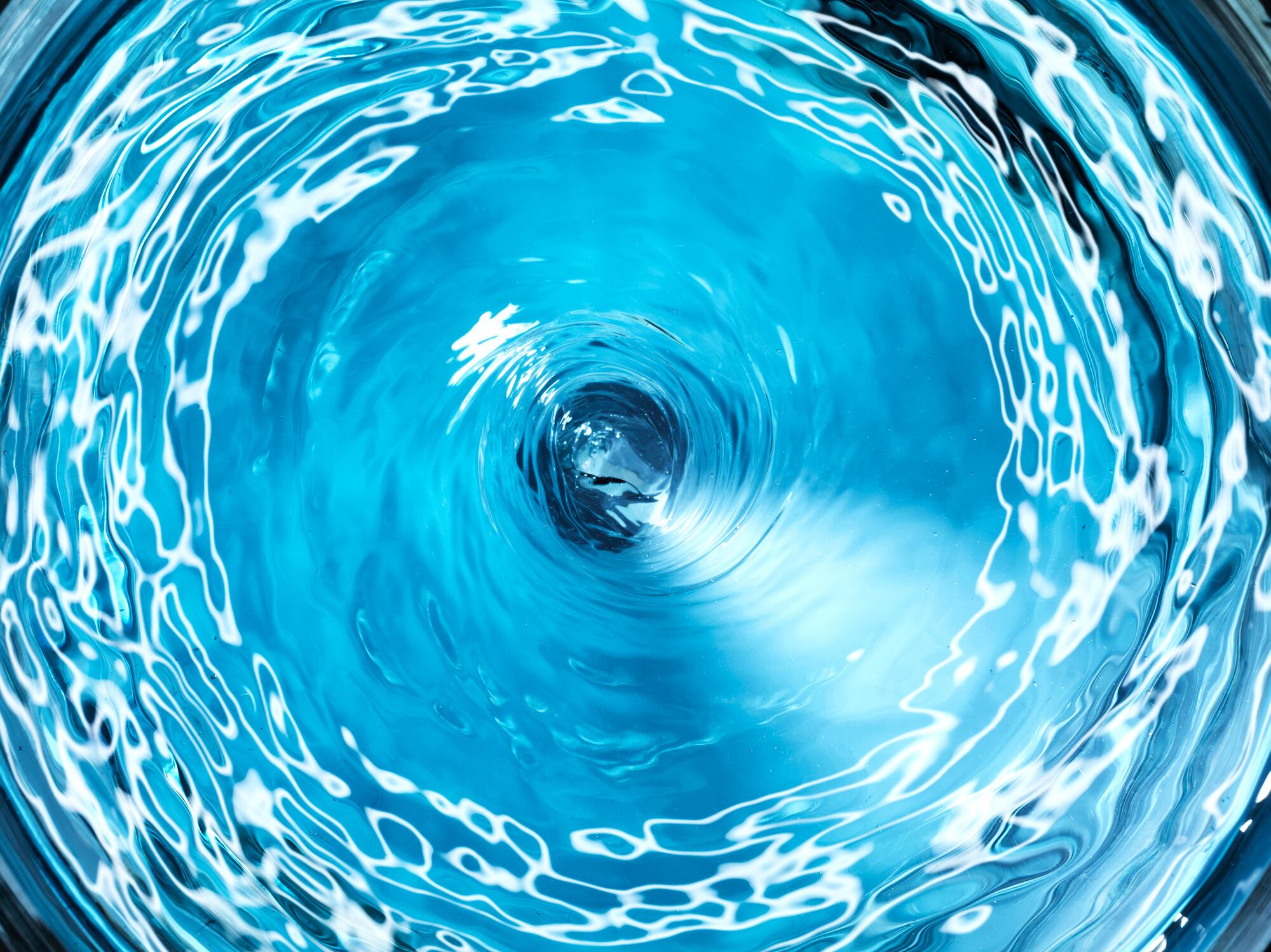 Ripples forming in spinning vortex