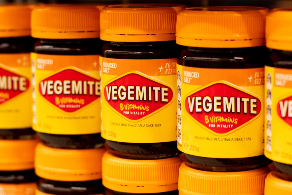 Vegemite iconic Australian yeast spread brand with deep cultural resonance.