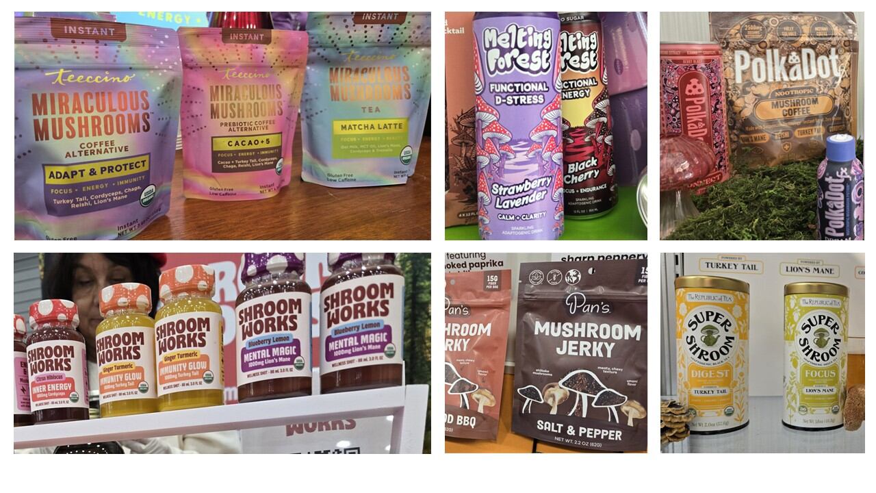 Functional mushrooms expanding beyond niche wellness into mainstream food, drinks and supplements.
