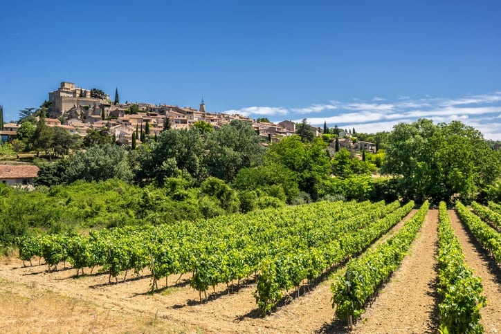 The village of Ansouis in the Luberon Provence