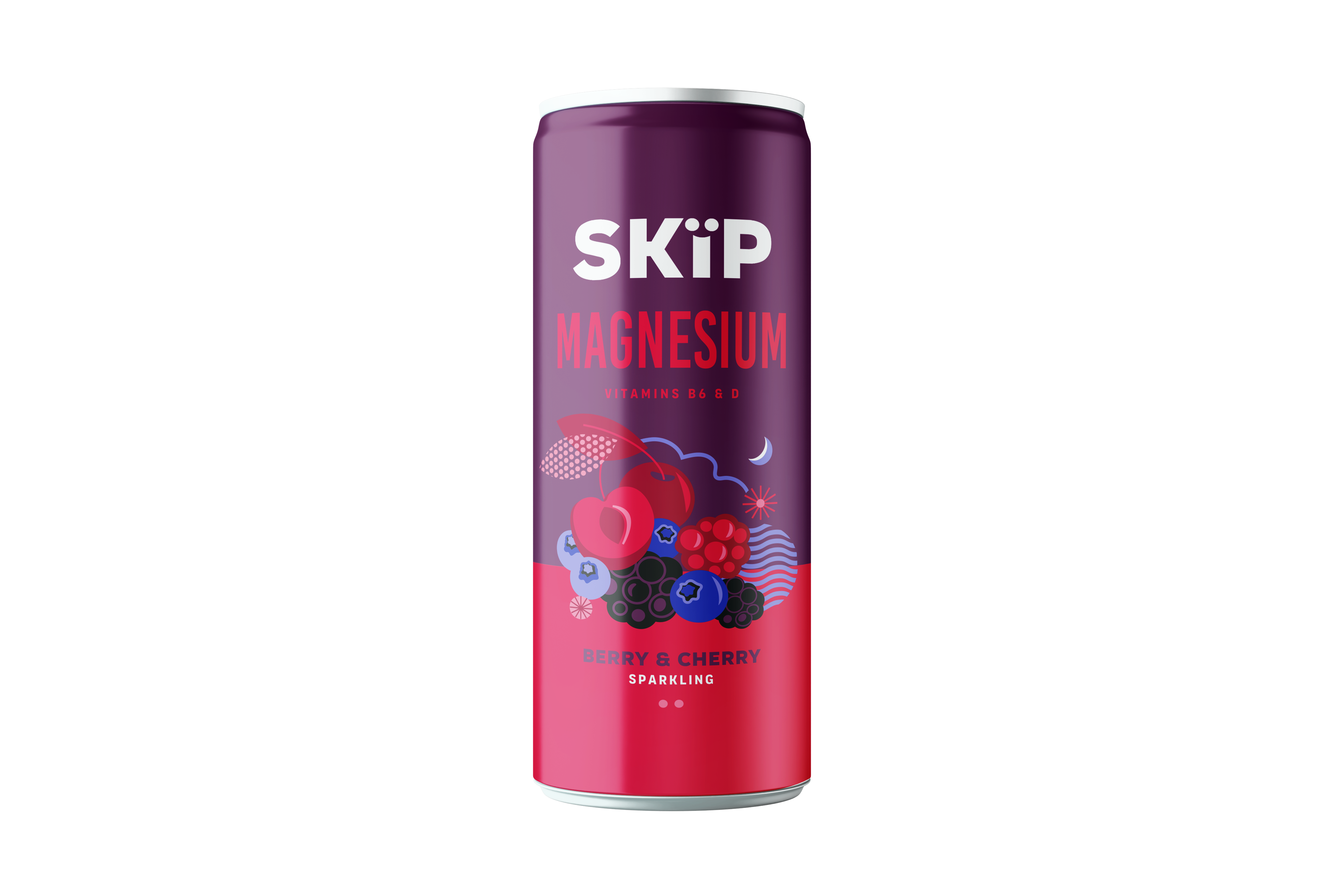 Skip Magnesium drinks in Berry & Cherry and Kiwi & Lime flavours.