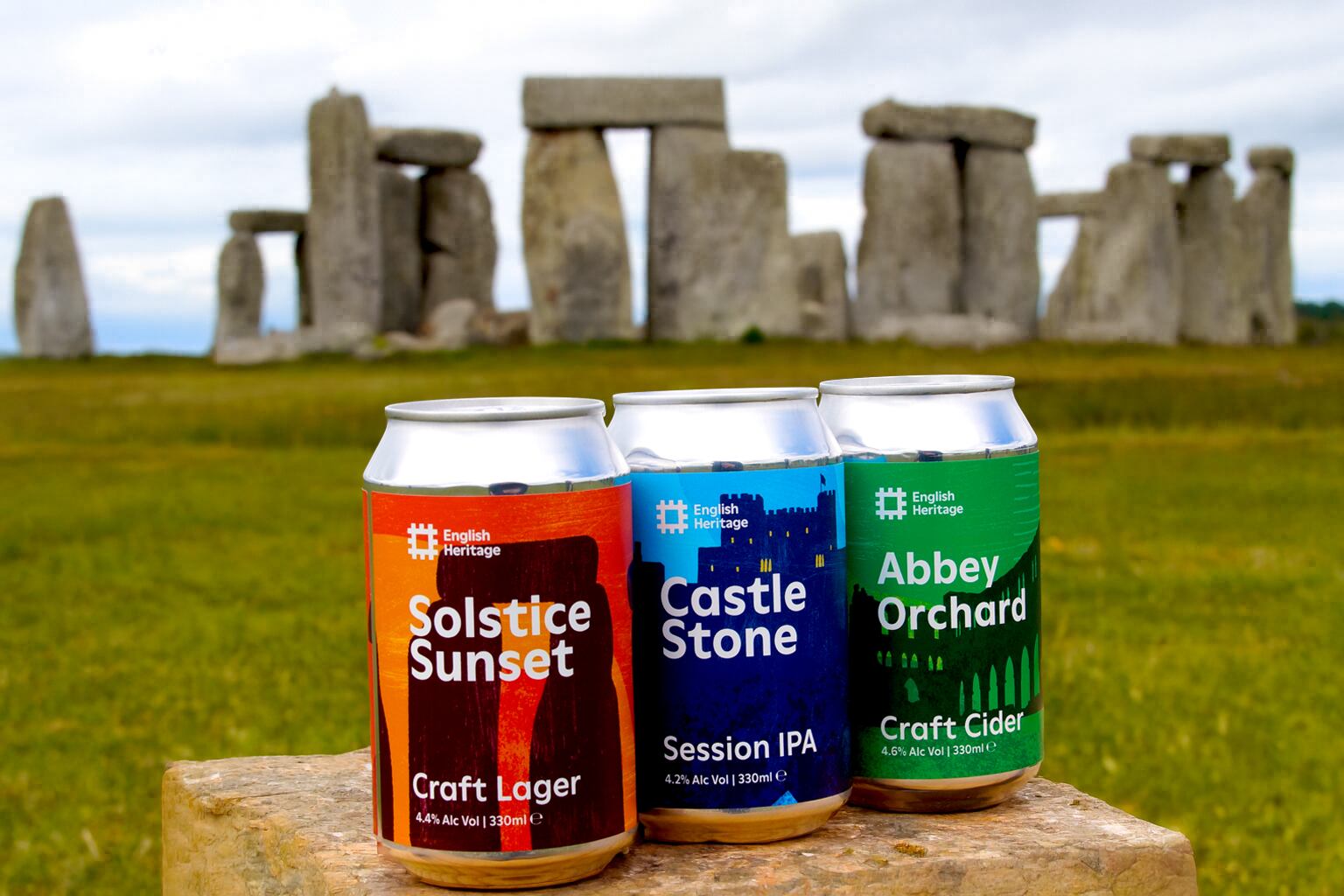 English Heritage-branded beer and cider range from Crafty Brewing.