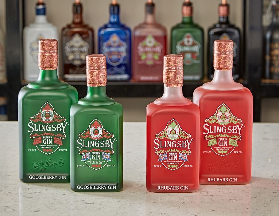 Spirit of Harrogate launches 50cl Yorkshire Rhubarb and Yorkshire Gooseberry Gin bottles