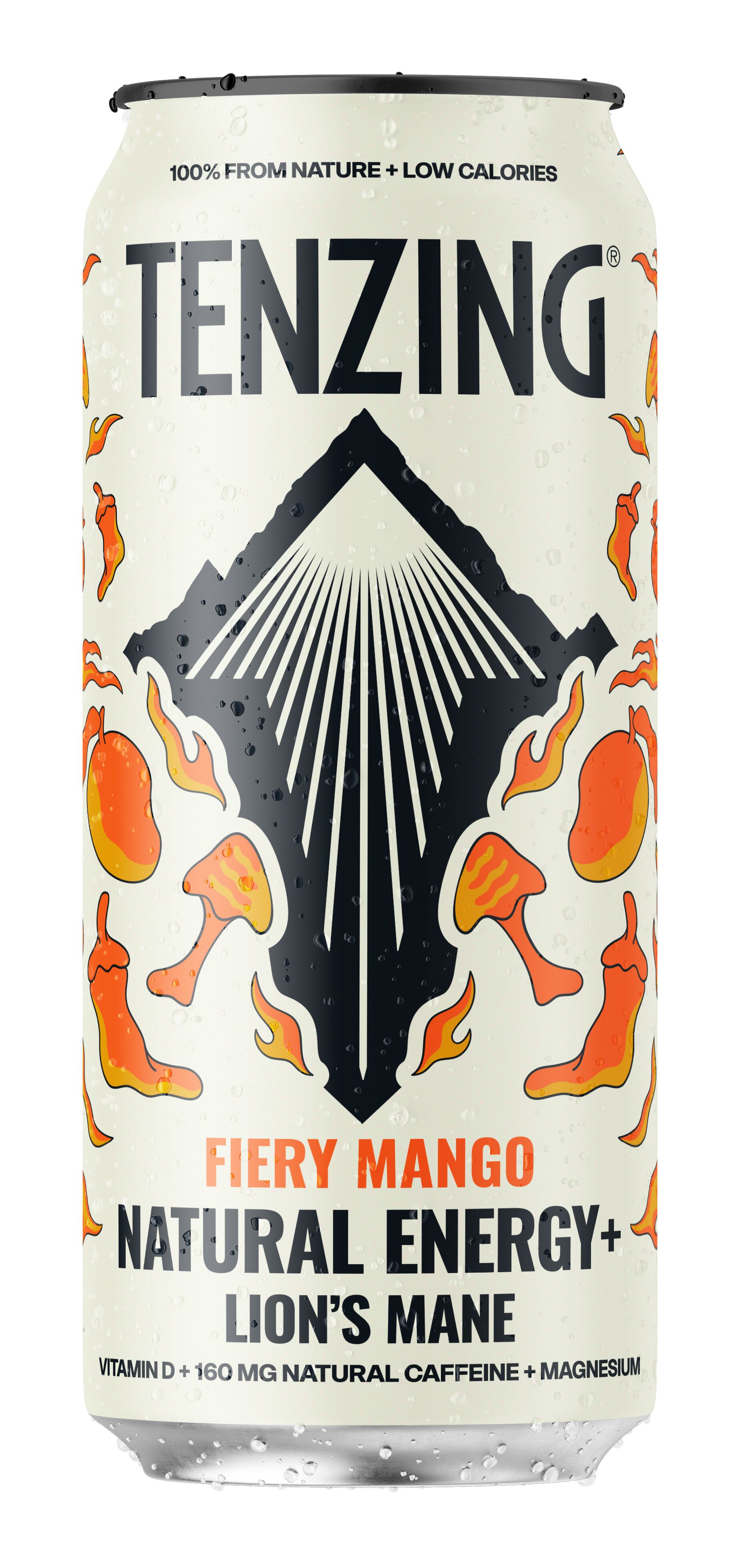 Tenzing Natural Energy+ Lion’s Mane 500ml can with refreshed design.