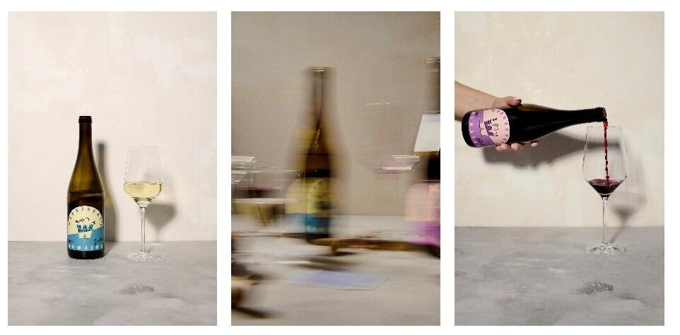 Wednesday’s Domaine Doré and Boisé 6.5% ABV wine bottles.