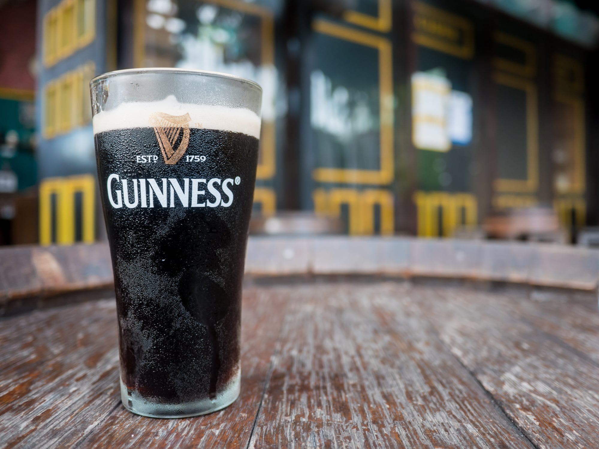 A pint of Guinness