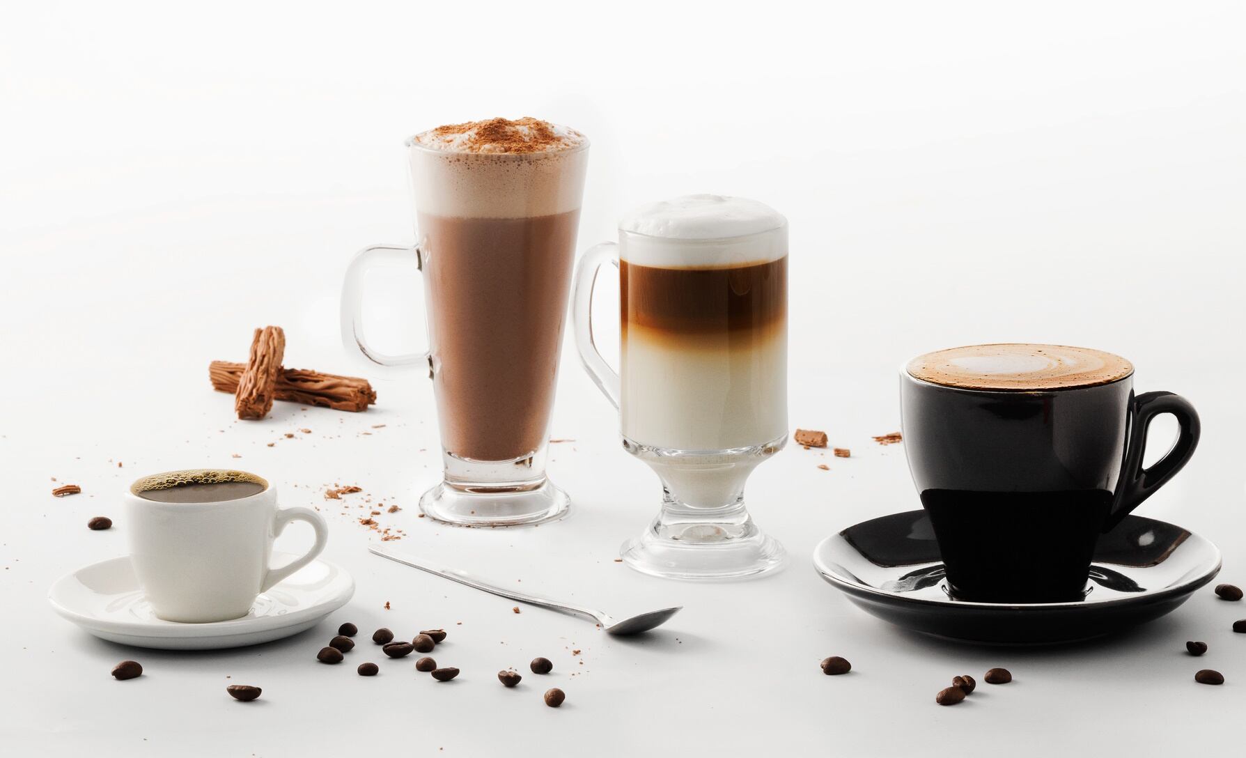 A selection of coffees