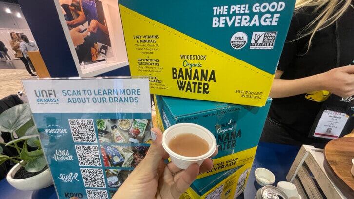 Banana Water’s clean label features one ingredient