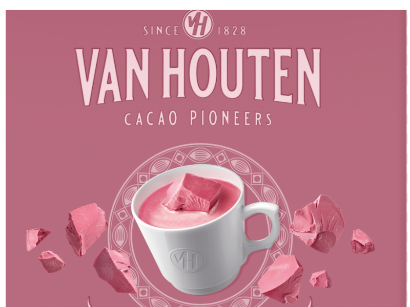 Prestigious cocoa brand Van Houten launches first-ever ruby chocolate drink powder