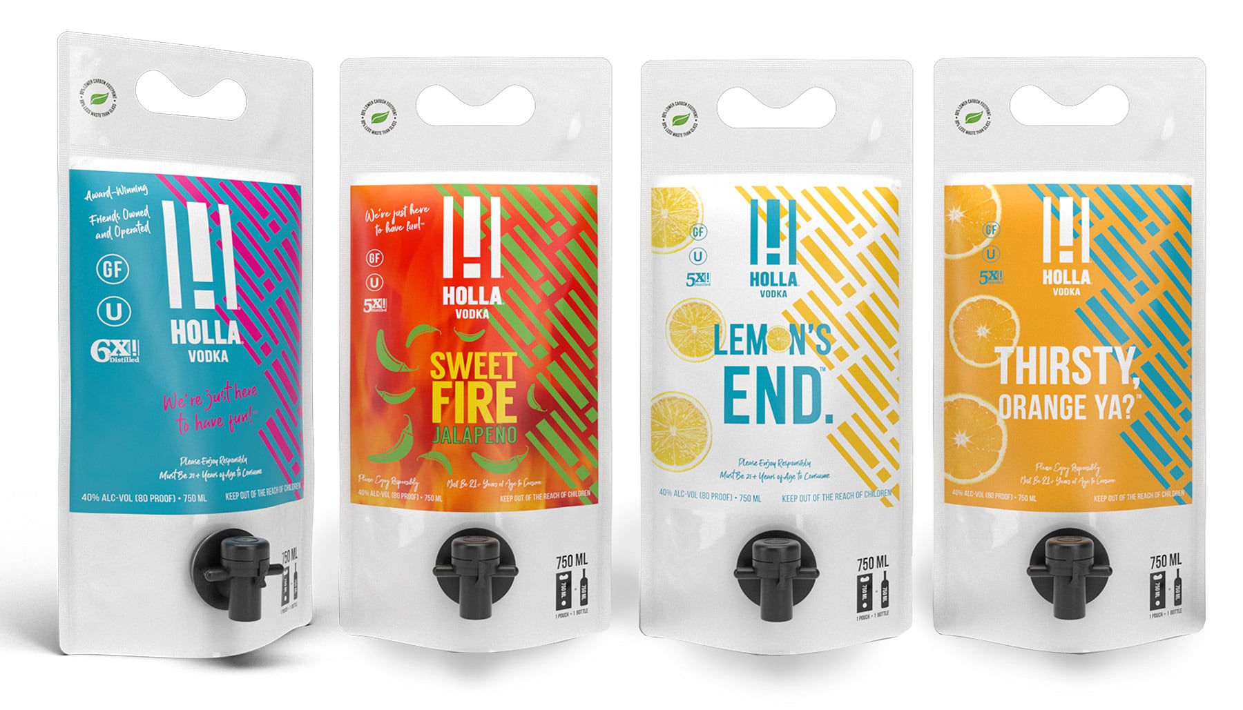 Holla Spirits debuts eco-friendly Vodka packaging 