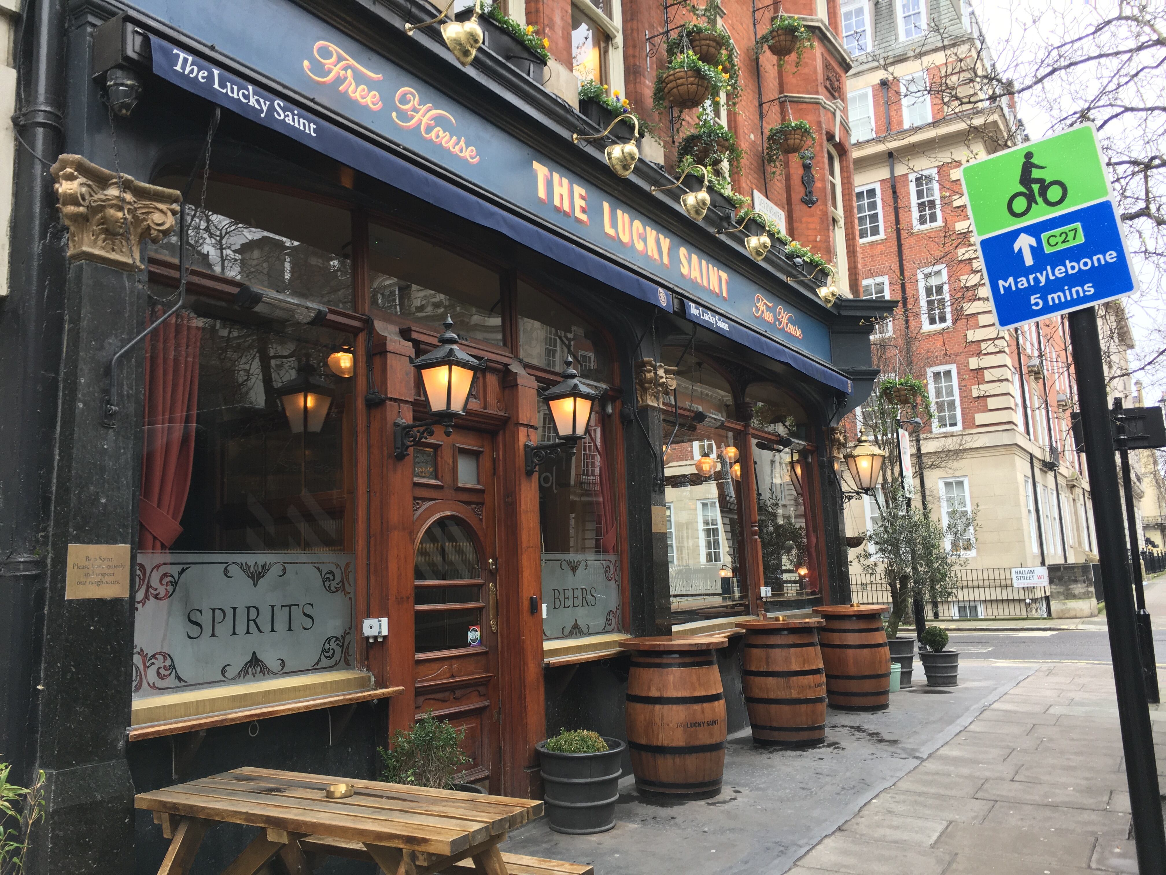 The Lucky Saint in Marylebone, London