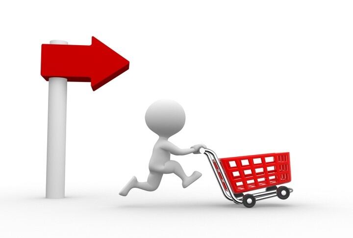 Where should no and low products sit on supermarket shelves?