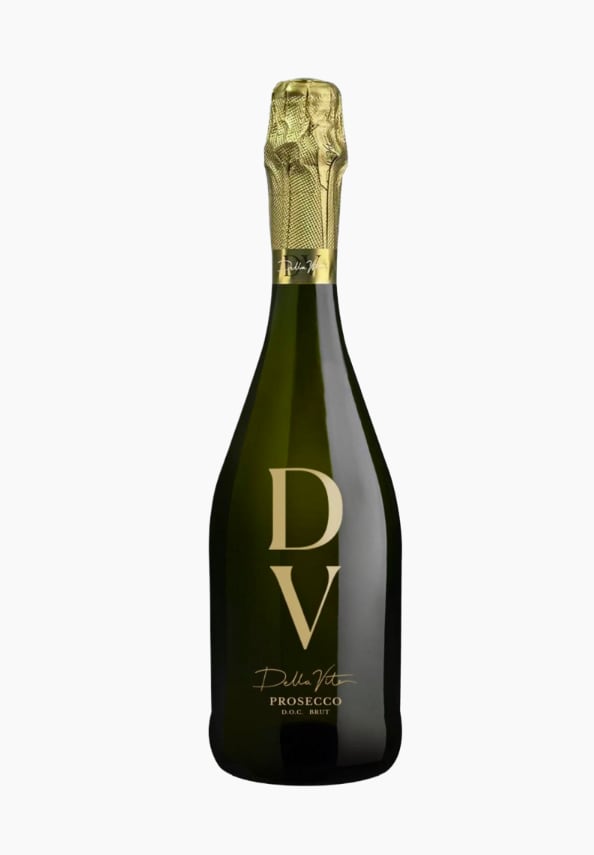 Bottle of DV by Della Vite DOC Prosecco.