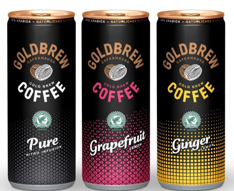 Cafeahaus launches Goldbrew sparkling flavored coffees