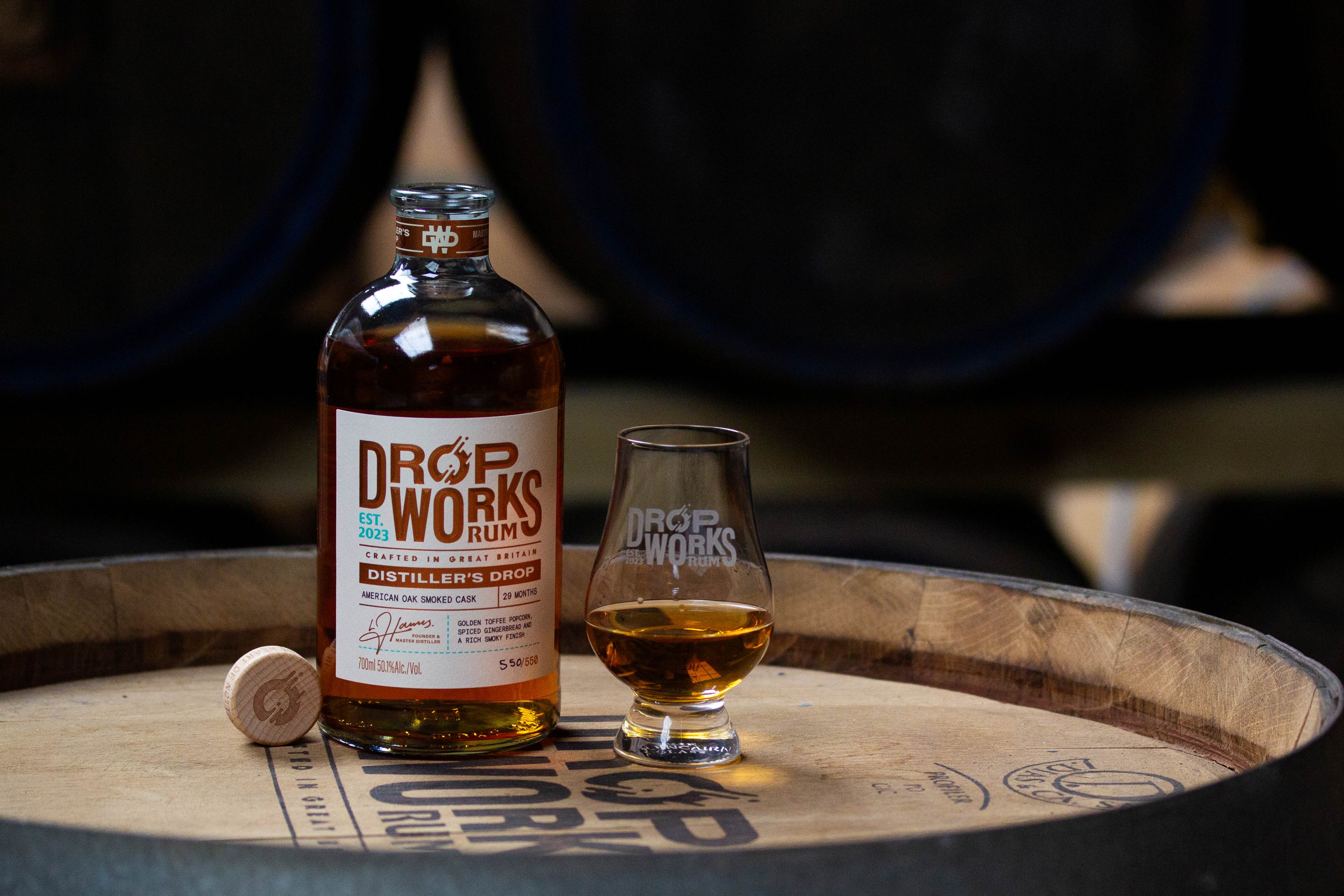 Bottles from the DropWorks Rum limited edition range.