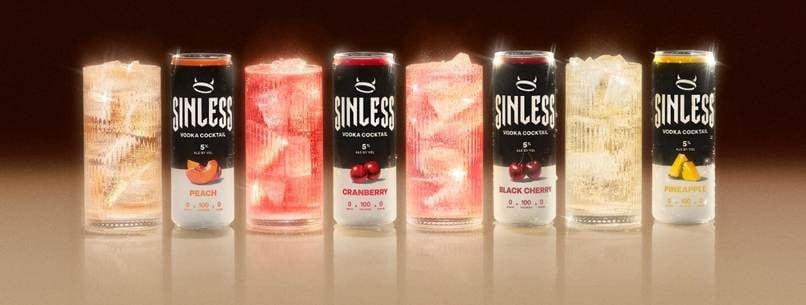 Sinless Vodka Cocktails RTD cans