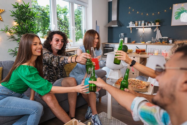 US consumers were drinking pre-mix cocktails at home.