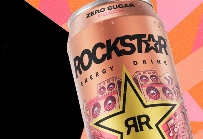 Rockstar Zero Sugar Peach