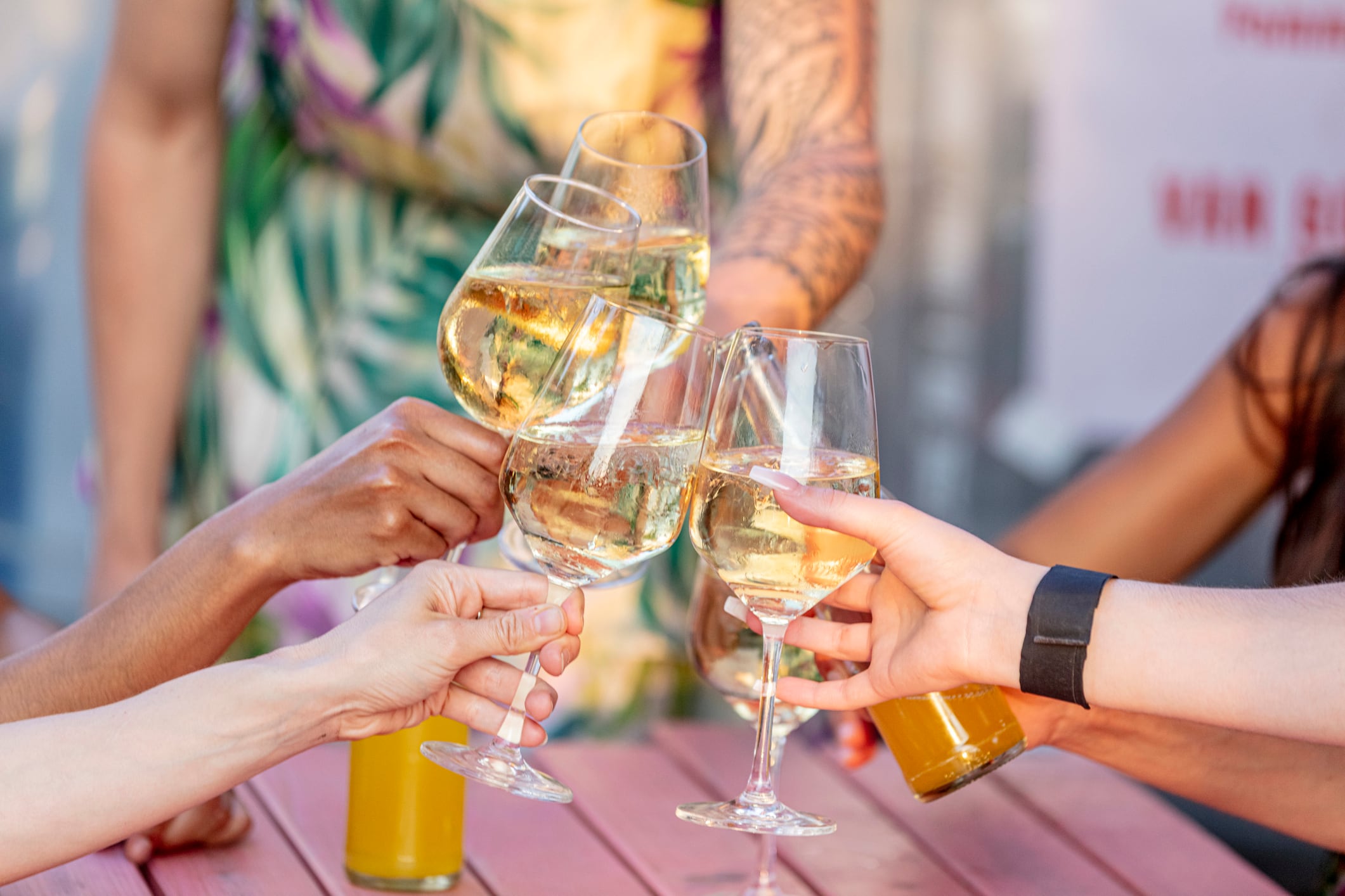 Americans are drinking less alcohol but more women choose wine when they are drinking.