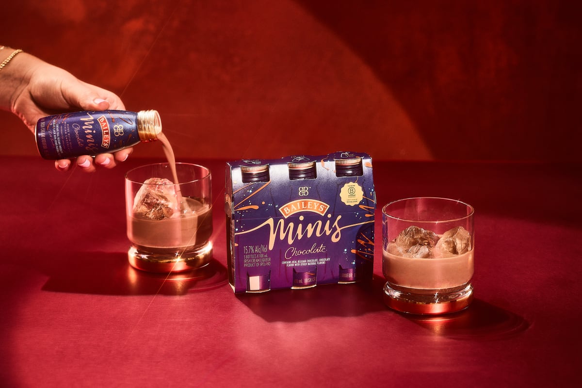 Small format Baileys Chocolate Minis designed for on-the-go indulgence.