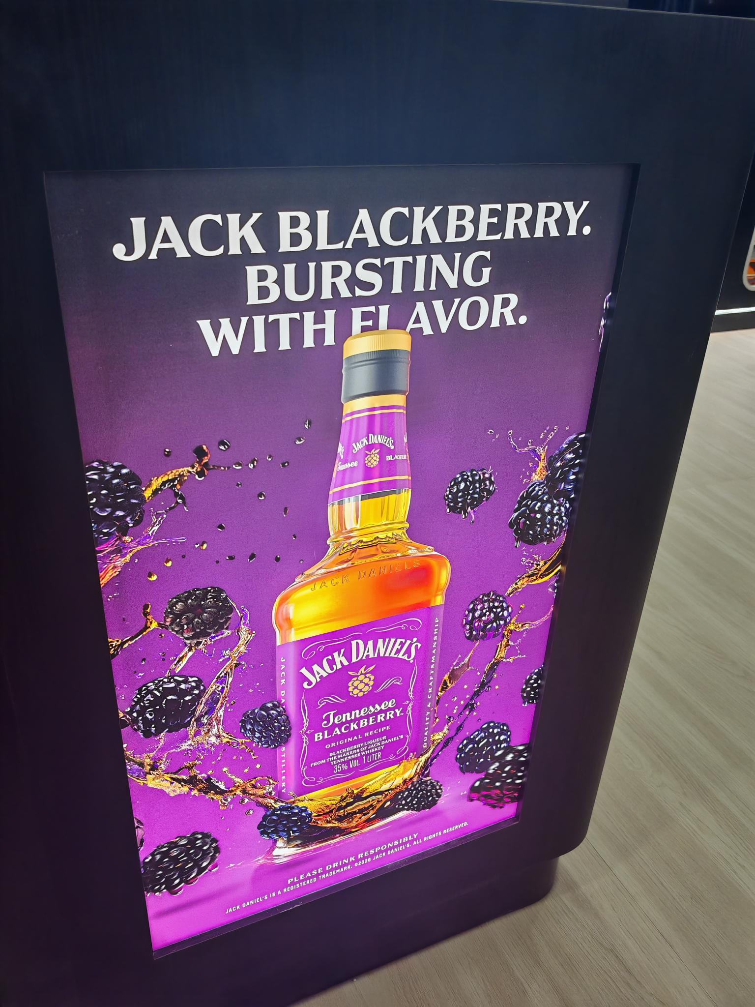 Billboard feature of Jack Daniels Blackberry at TFWA