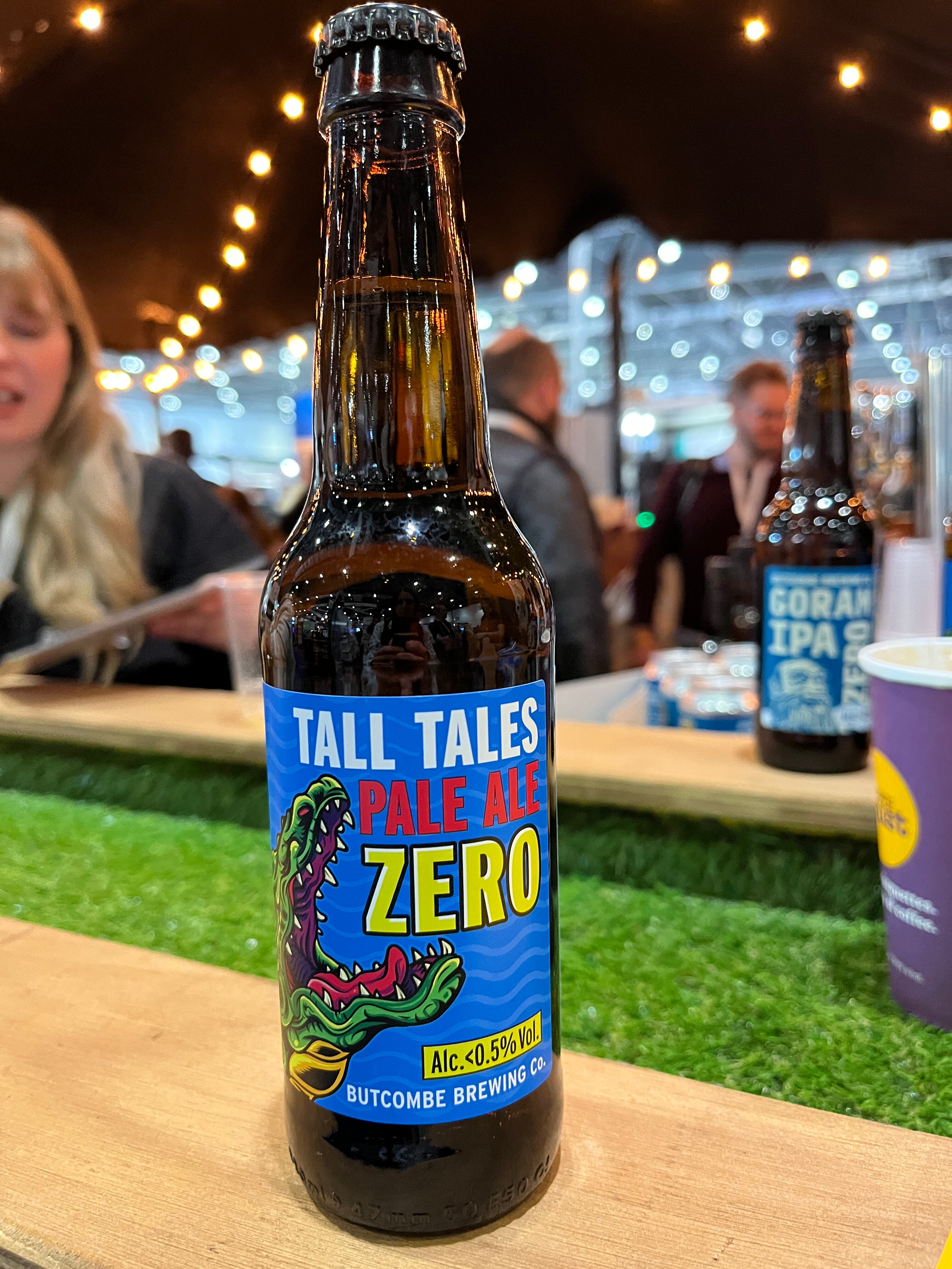 Bottle of Tall Tales Zero at IFE 2025