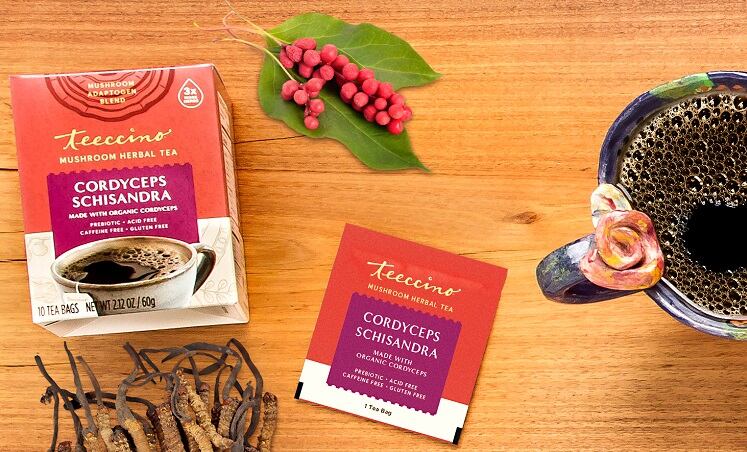 Teeccino’s Mushroom Adaptogen & Prebiotic SuperBoost herbal coffees offer ‘maximum wellness in every cup’