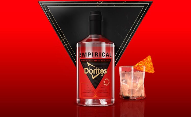 Unexpected and bold: The iconic nacho cheese taste of Doritos imbued into a first-of-its-kind spirit