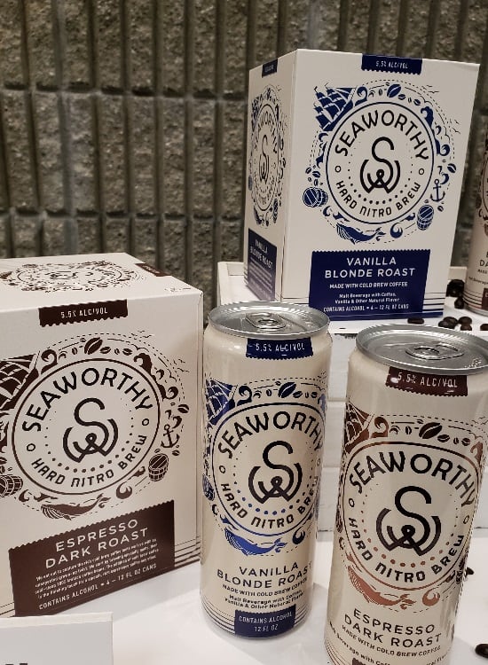 Alcoholic nitro cold brew