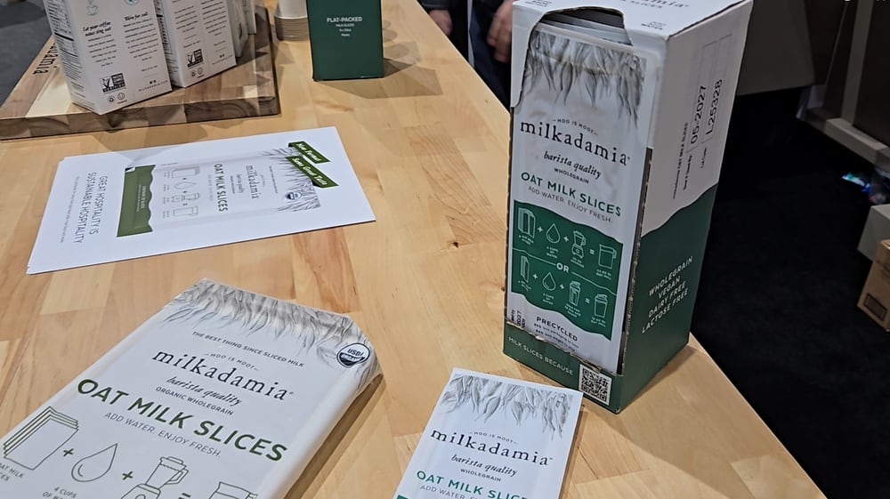 Dry oat milk ‘slices’ promise a step-change in plant-based beverage sustainability