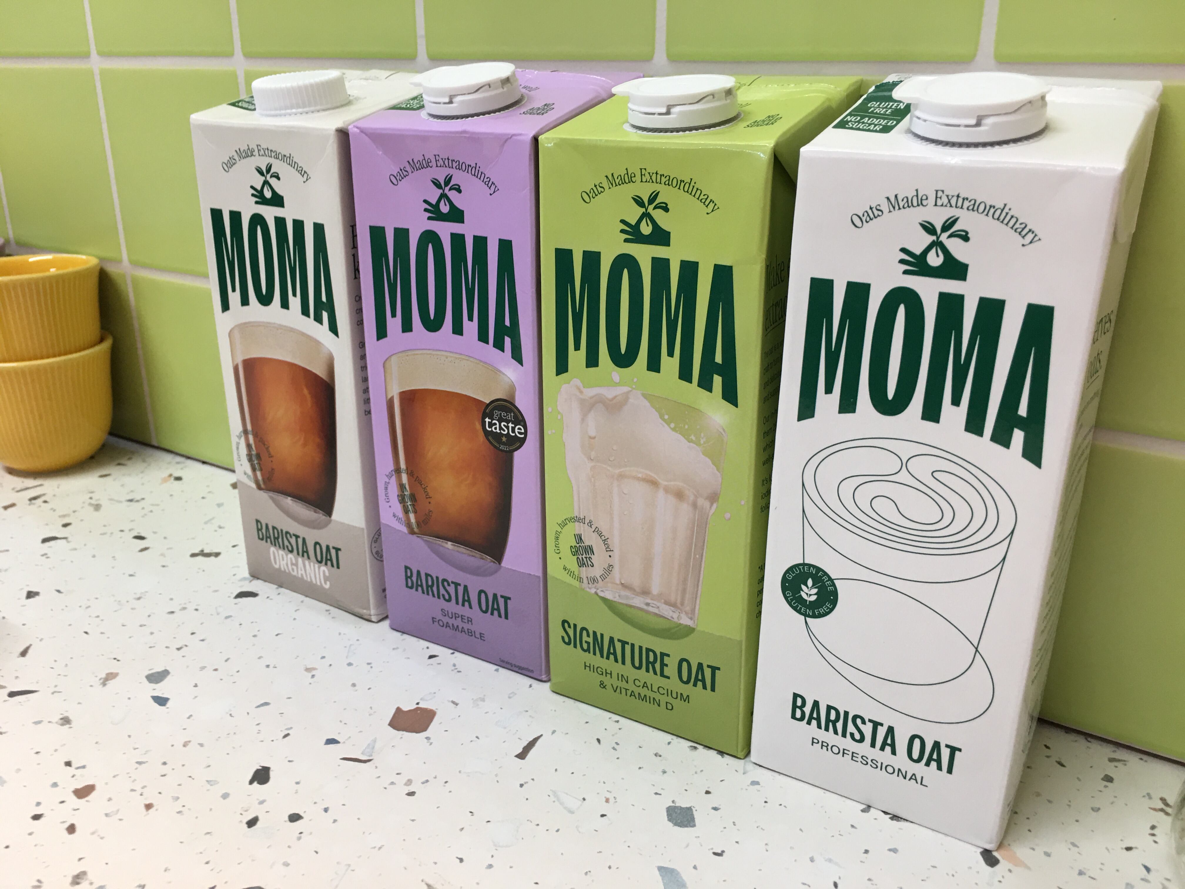 Moma's barista range was on show at the London Coffee Festival