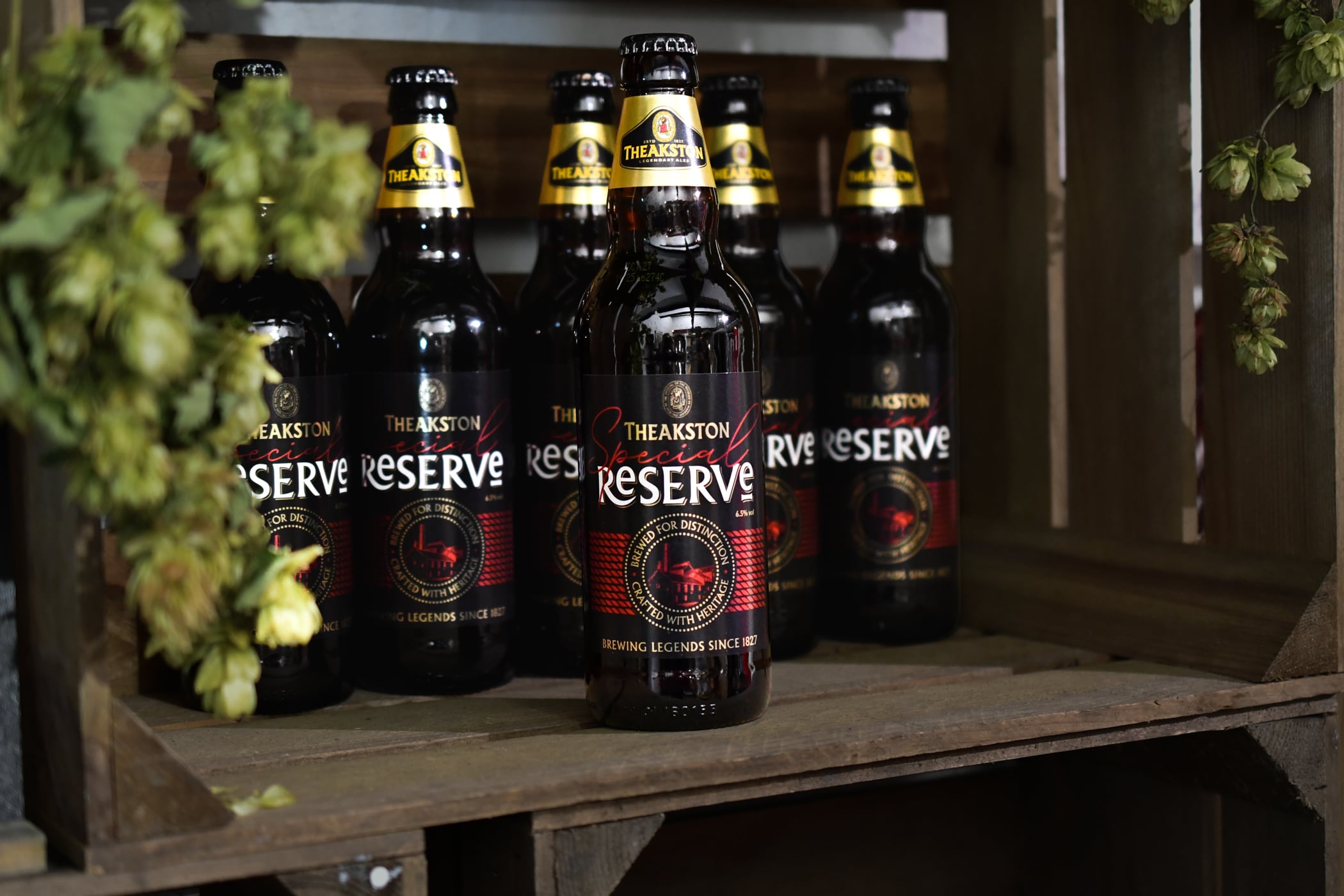 Bottle of Theakston's Special Reserve ale.