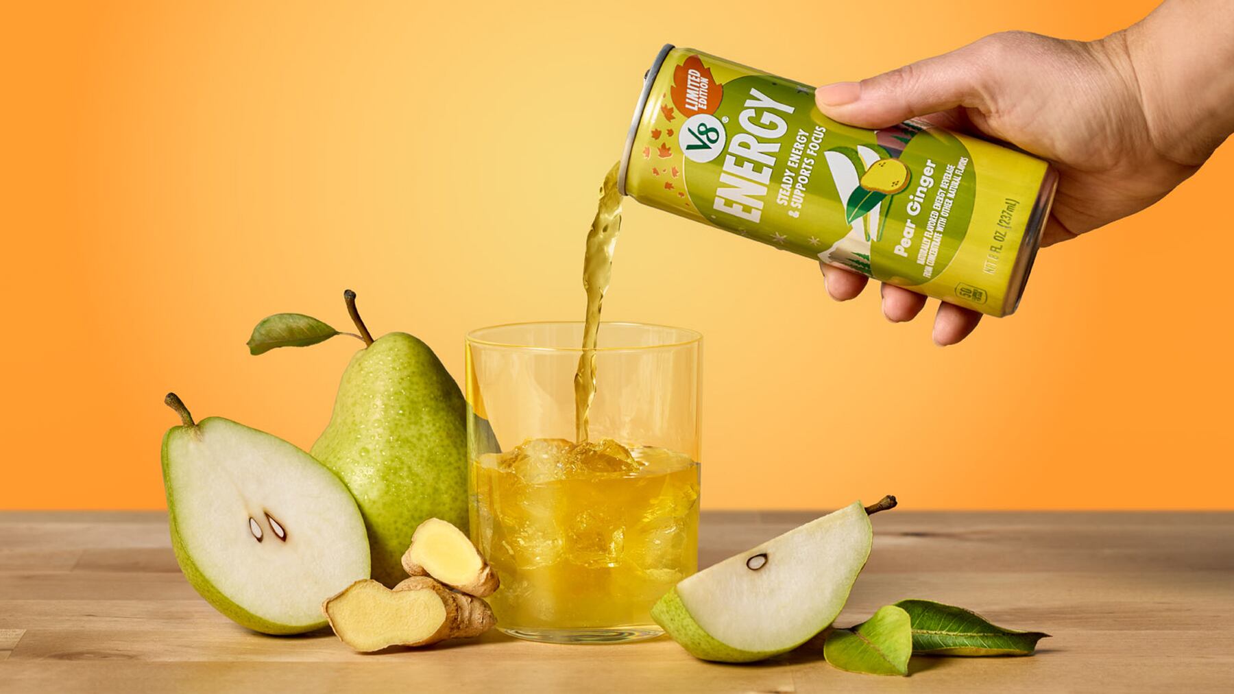 V8 Energy Pear Ginger
