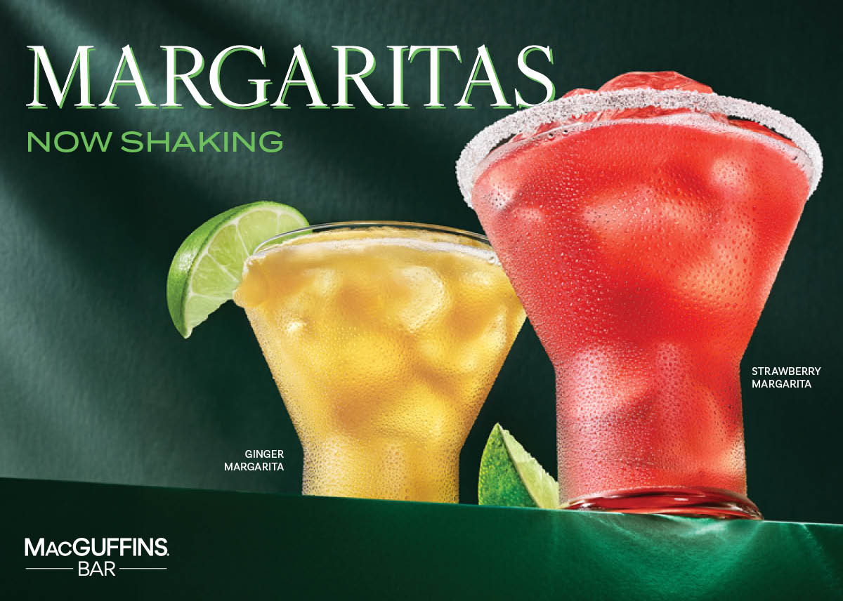 Selection of new AMC MacGuffins cocktails served at the cinema bar.