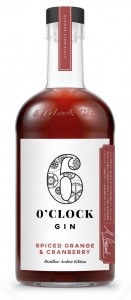 6 O'clock Gin - Spiced Orange  Cranberry 70cl HiRes