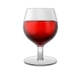 red wine emoji apple