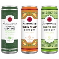 tanqueray gin cans