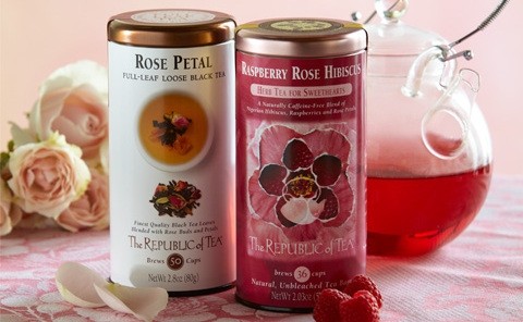 Republic of Tea has released seasonal tins for Valentine's Day.
