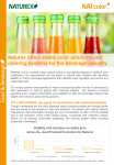 Naturex offers stable color solutions for the beverage industry