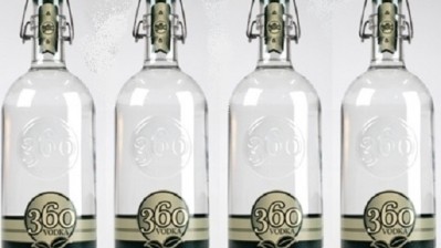 Eco Friendly 360 vodka shifted its 1.75-L bottles from glass to lightweight PET.