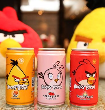 'Angry Birds' branded fruit juices touch down in Thailand