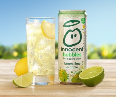 Innocent's bubbles range pack in one portion of a person's recommended five-a-day 