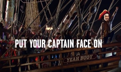 The captain face was superimposed on the actor in the advert.